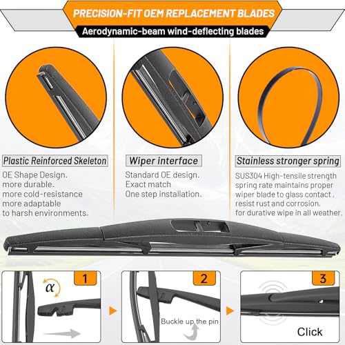 AUTOBOO Windshield Wiper Blade Replacement for Subaru Crosstrek - Product Imagery