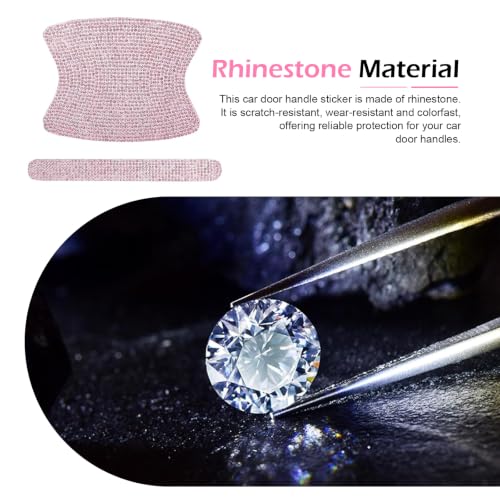 10PCS Bling Car Door Handle Protector, Crystal Rhinestone - Product Imagery