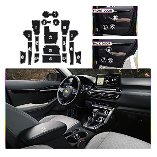 SKTU for 2021 2022 2023 2024 2025 2026 Kia Seltos Door Slot Mat - Product Imagery