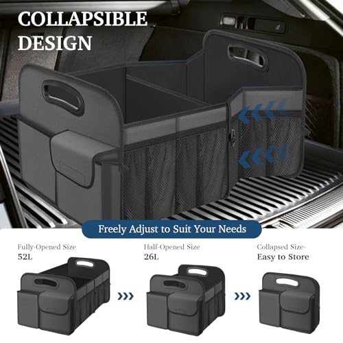 Femuar Car Trunk Organizer, Car Storage Organizer with Large - Product Imagery