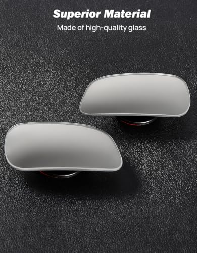 JOYTUTUS Blind Spot Mirror 2 Pack HD Frameless Convex Glass for - Product Imagery