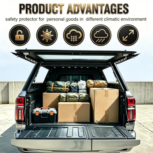 5ft Truck Cap Camper Shell for Honda Ridgeline 2006-2014 - Product Imagery
