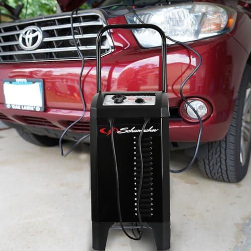 Schumacher Electric Wheeled 10A Car Battery Charger & Maintainer - Product Imagery
