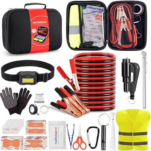 Car Roadside Emergency Kit, Portable Car Safety Kit Car Kits for - Product Imagery