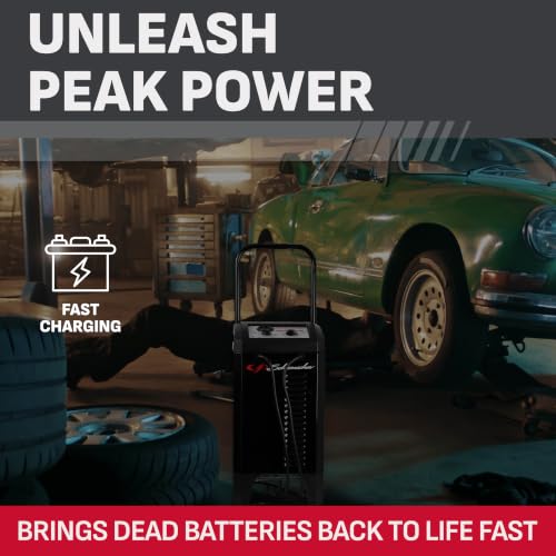 Schumacher Electric Wheeled 6/12V 250A Car Battery - Product Imagery