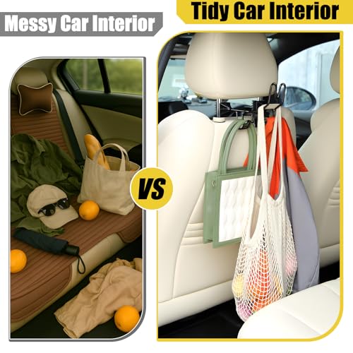 Hard Hat Holder for Truck Car Helmet Organizer, Triple Hooks, - Product Imagery