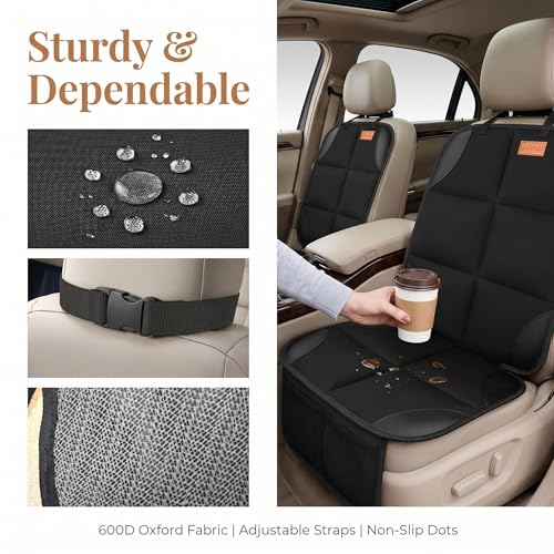 SMART ELF Car Seat Protector, Thickest Padding and Non-Slip - Product Imagery
