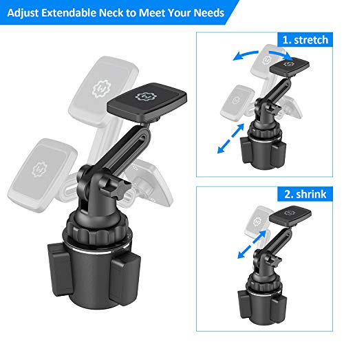 Magnetic Cup Holder Phone Mount – Universal Car Mount with - Product Imagery