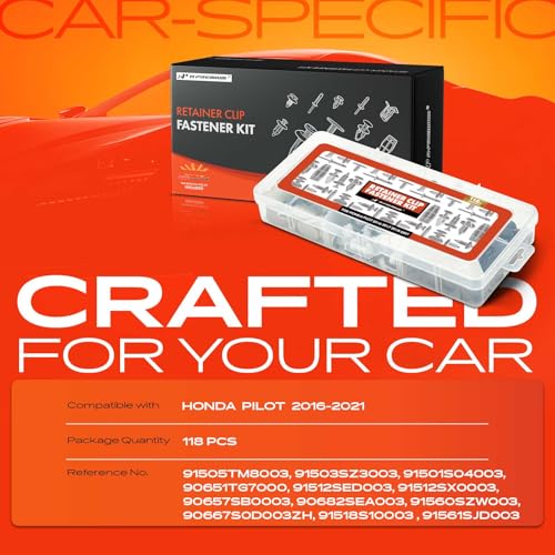 A-Premium 118PCS Retainer Clip Kit Compatible with Honda Pilot - Product Imagery