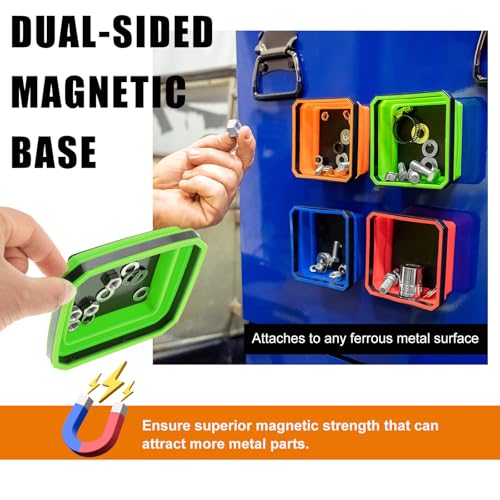 Yourkar Collapsible Magnetic Parts Tray, 4.5 Inch Foldable - Product Imagery