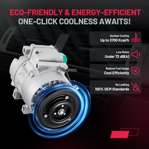 BDFHYK 198376 Air Conditioning AC Compressor with Clutch - Product Imagery