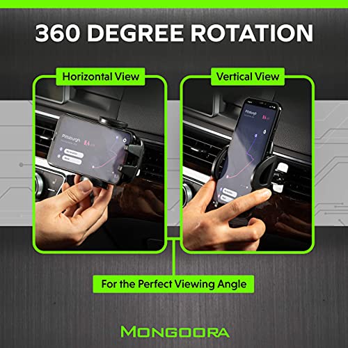 Air Vent Car Phone Mount Holder - Locking Cell Phone Car Mount - Product Imagery