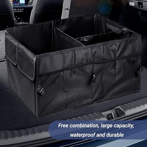 Trunk Organizer for Car Foldable Sturdy Style with 3 - Product Imagery