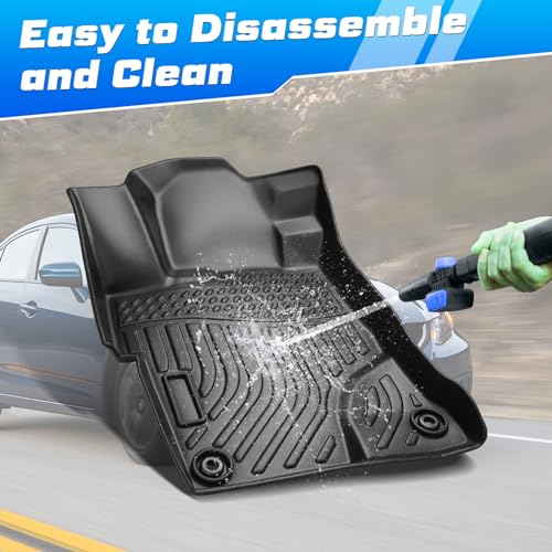 Sunsdrew Floor Mats for 2012-2015 Honda Civic Sedan, All Weather - Product Imagery