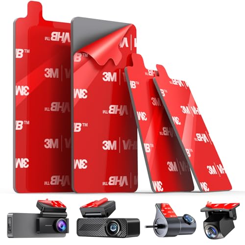 pop-tech Adhesive Pad for Dash Cam: 4Pcs Sticky Pad for Dashcam - Product Imagery