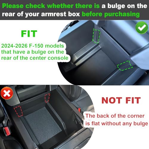 PIMCAR Center Console Organizer for 2024 2025 2026 Ford F150 & - Product Imagery