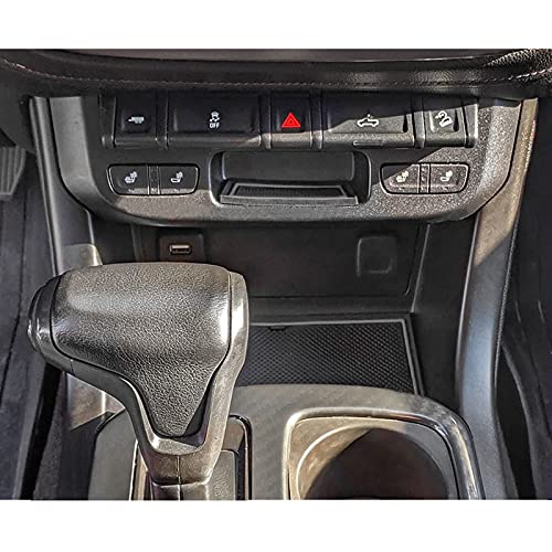 Cup Holder Door Pocket Inserts for Colorado Canyon 2015-2022 Gray - Product Imagery