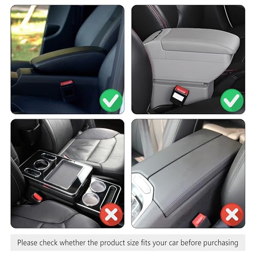 Stacool Upgraded Car Center Console Cover,Microfiber Leather Car - Product Imagery