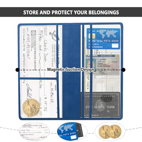 Car Registration and Insurance Holder,PU Leather Car Glove Box - Product Imagery