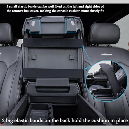 JDMCAR Center Console Cushion Compatible with 2015-2020 Ford - Product Imagery