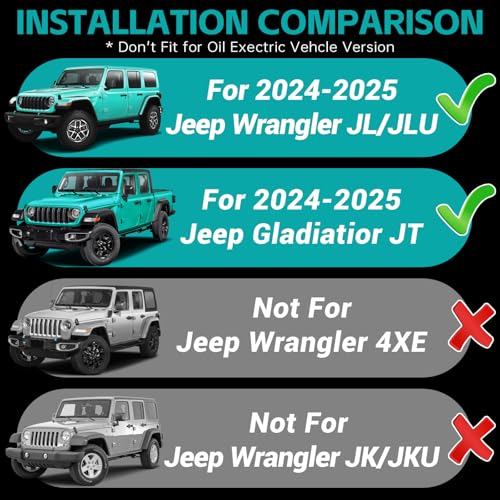 Magnetic Dash Phone Mount for 2024 2025 Jeep Wrangler JL JLU & - Product Imagery