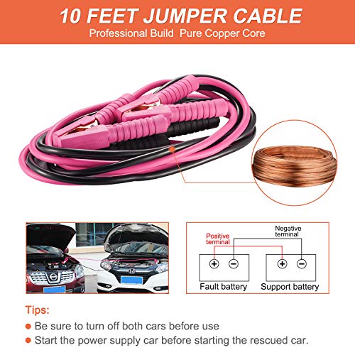 THINKWORK Pink Car Emergency Kit for Teen Girl and Lady's Gifts - Product Imagery