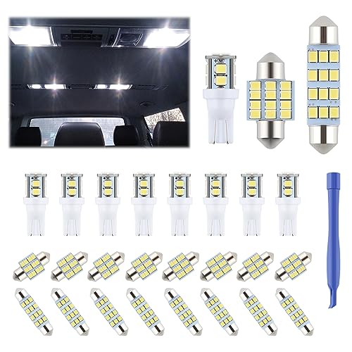 iFunyLED 24 Pieces Dome Light LED Car Interior Bulb Kit Set 194 - Product Imagery