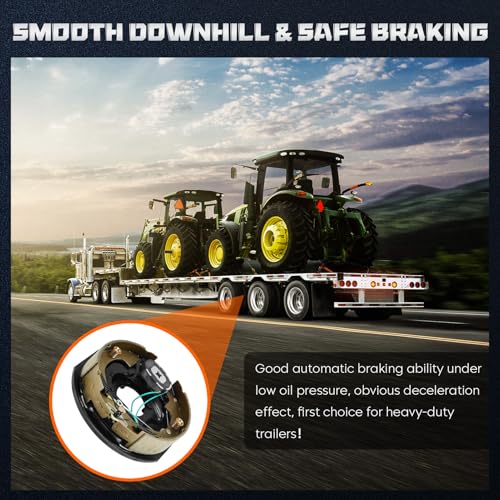 Youxmoto Electric Trailer Brake Assembly, 10" x 2-1/4", - Product Imagery