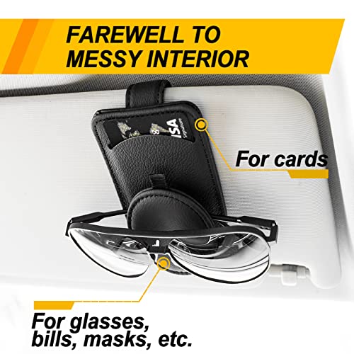 Sunglass Holder for Car Visor, Magnet Adsorbed Sunglasses Holder - Product Imagery