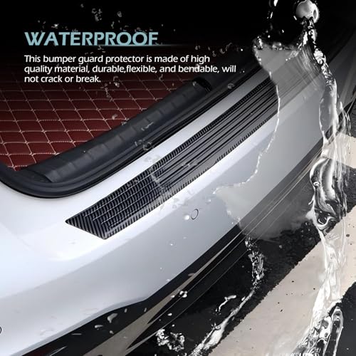 Car Rear Bumper Protector, Anti-slip Scratch Proof Rubber Door - Product Imagery