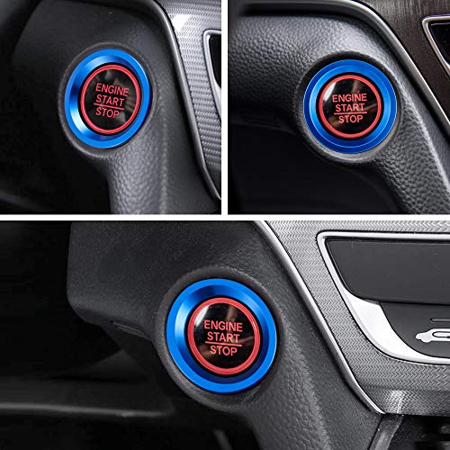 TOMALL Aluminum Engine Start Stop Push Button Cover Trim - Product Imagery