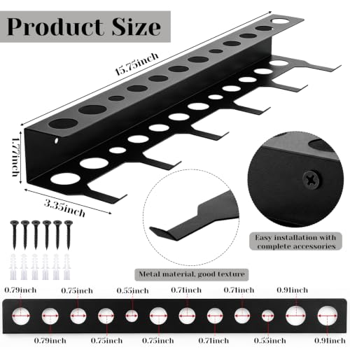 2 Pcs Car Detailing Brush Holder Wall Mount Organizer - Product Imagery