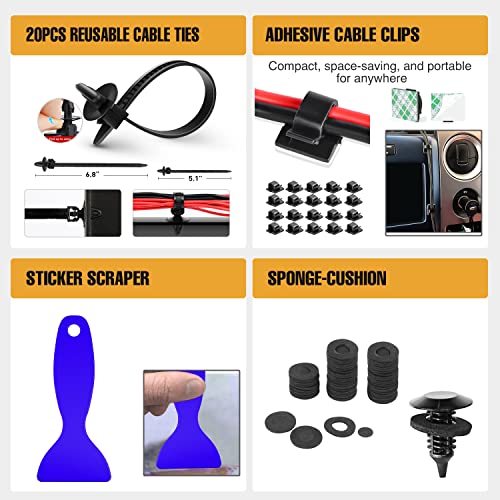 GOOACC 238Pcs Auto Trim Removal Tool and Push Pin Retainer Clip - Product Imagery