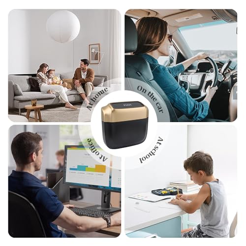 IHOTDER 2PCS Car Trash Can with Lid + 60PCS Garbage Bag,Mini - Product Imagery