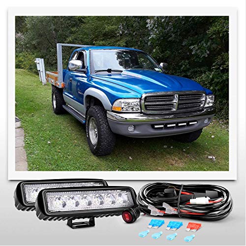 Nilight 2Pcs 18w Spot LED Work Lights LED Pods Fog Lights Off - Product Imagery