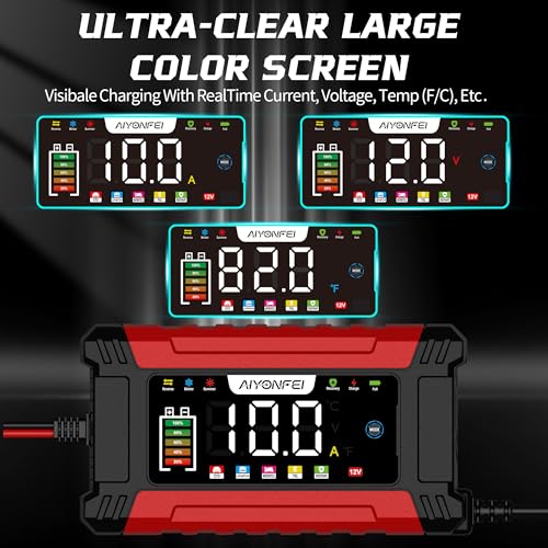 Car Battery Charger 12V 10Amp Fully Automatic Smart Trickle - Product Imagery