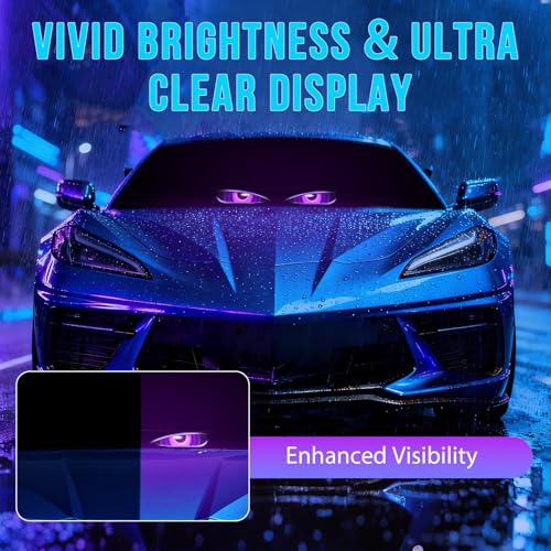 Programmable LED Sign for Car -14''x4'' Flexible USB 5V Digital - Product Imagery