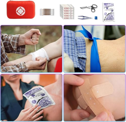 First Aid Kit 277PCS Car Home Camping Essentials Red Emergency - Product Imagery