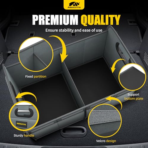 MIKKUPPA Car Trunk Organizer - 70L Collapsible SUV Trunk - Product Imagery