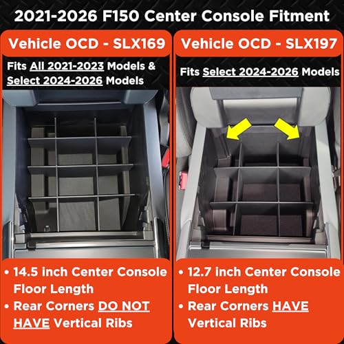Vehicle OCD - Center Console Organizer for Ford F150 (select - Product Imagery
