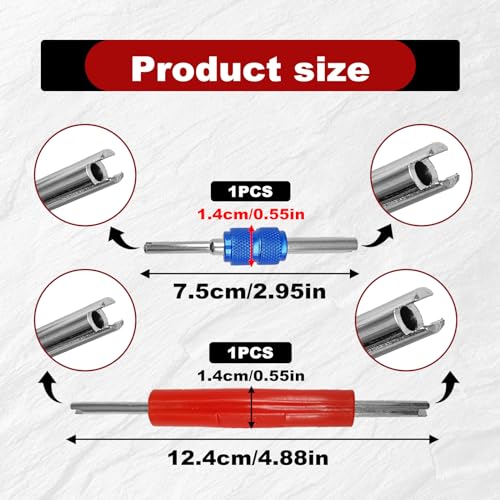 102Pcs Air Conditioning Valve Core Accessories Kit, A/C R12 - Product Imagery