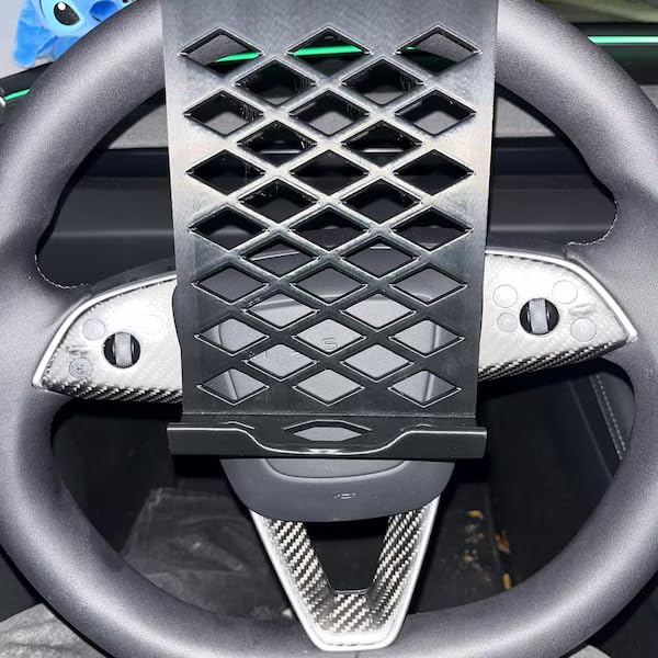 Universal Car Tablet Mount for iPad, Steering Wheel Holder, 7-13 - Product Imagery