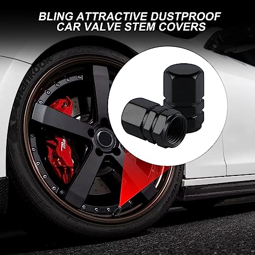 Aluminum Tire Stem Valve Caps Wheel Valve Covers Car Dustproof - Product Imagery