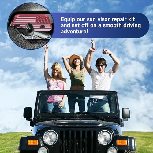 Sun Visor Repair Kit for Jeep Wrangler JK 2018/Wrangler JL - Product Imagery