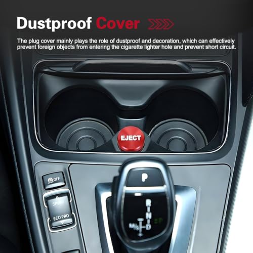 Car Cigarette Lighter Plug Cover, Aluminum Cigarette Lighter - Product Imagery