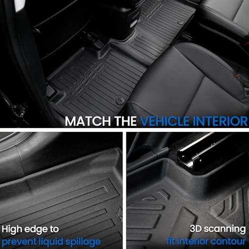 Floor Mats for Nissan Rogue 2021-2026 (No fit Sport) w/Cargo Mat - Product Imagery