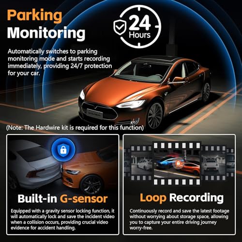 4 Channel 360° Dash Cam Front and Rear Inside Left & Right, Free - Product Imagery
