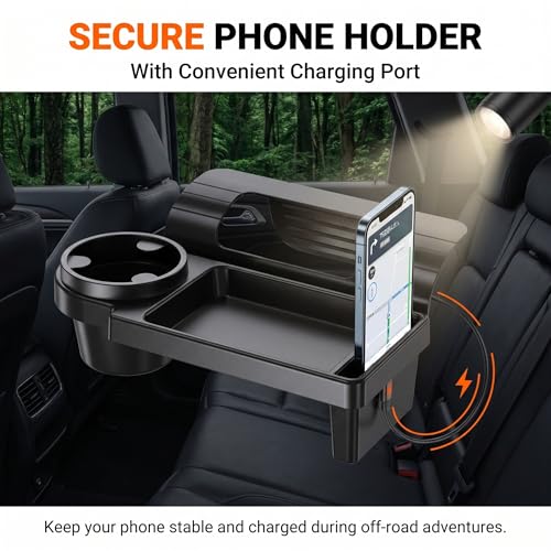 Car Window Storage Organizer, Multifunctional Cup Holder & Phone - Product Imagery