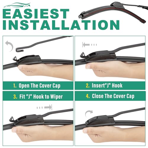 WINDSMILE Windshield Wiper Blades Replacement for Honda CRV CR-V - Product Imagery