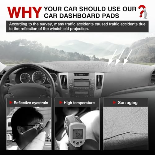 Autorder Dashboard Cover Mat for Hyundai Sonata 2009 2010 - Product Imagery